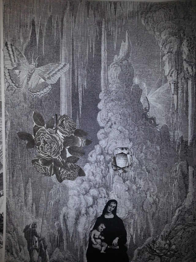 Stunning collages made by the primary school children, with alot of thought , humor and precision.